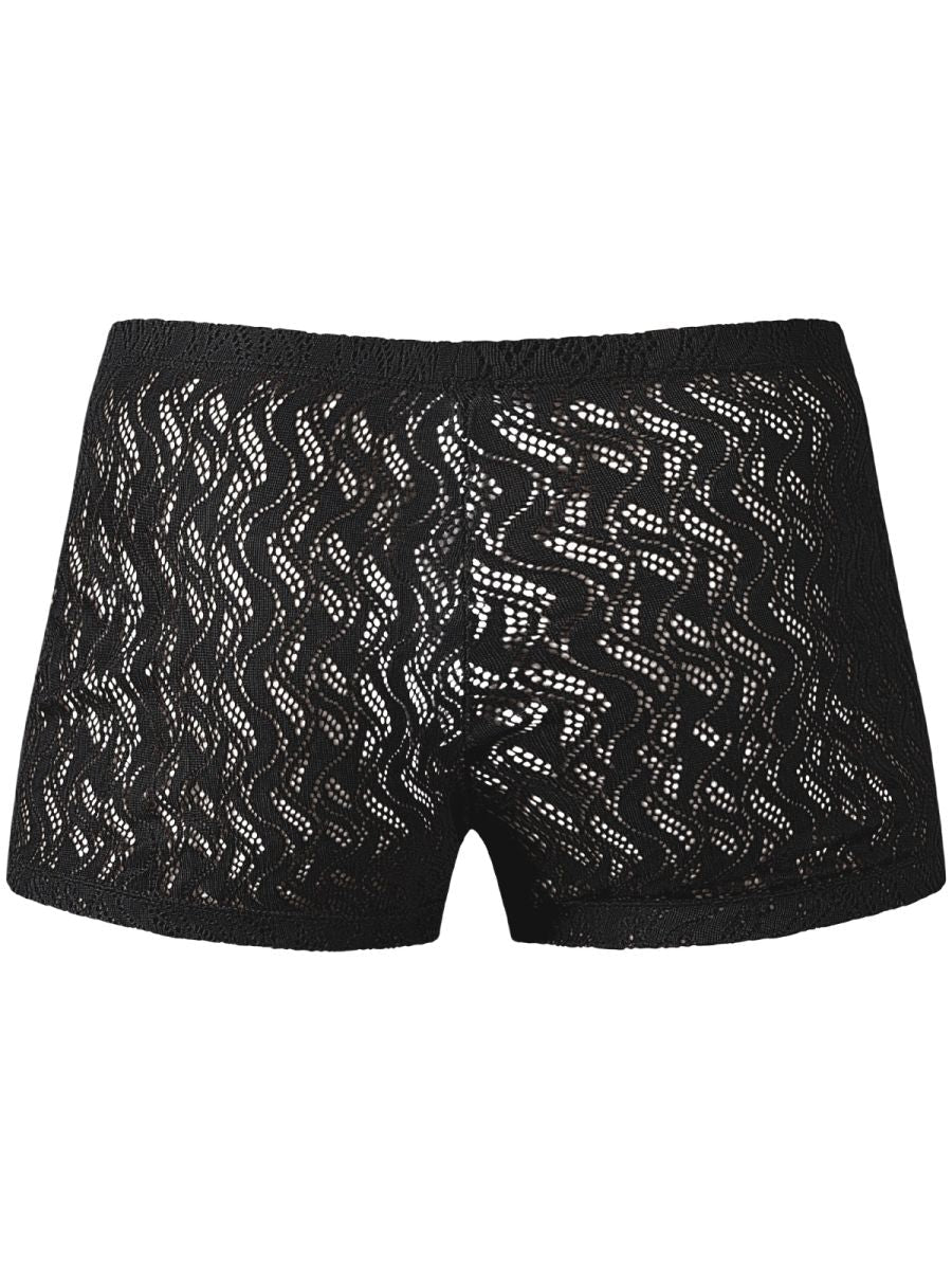 Male Power 150-305 Ripple Pouch Short Trunks Color Black