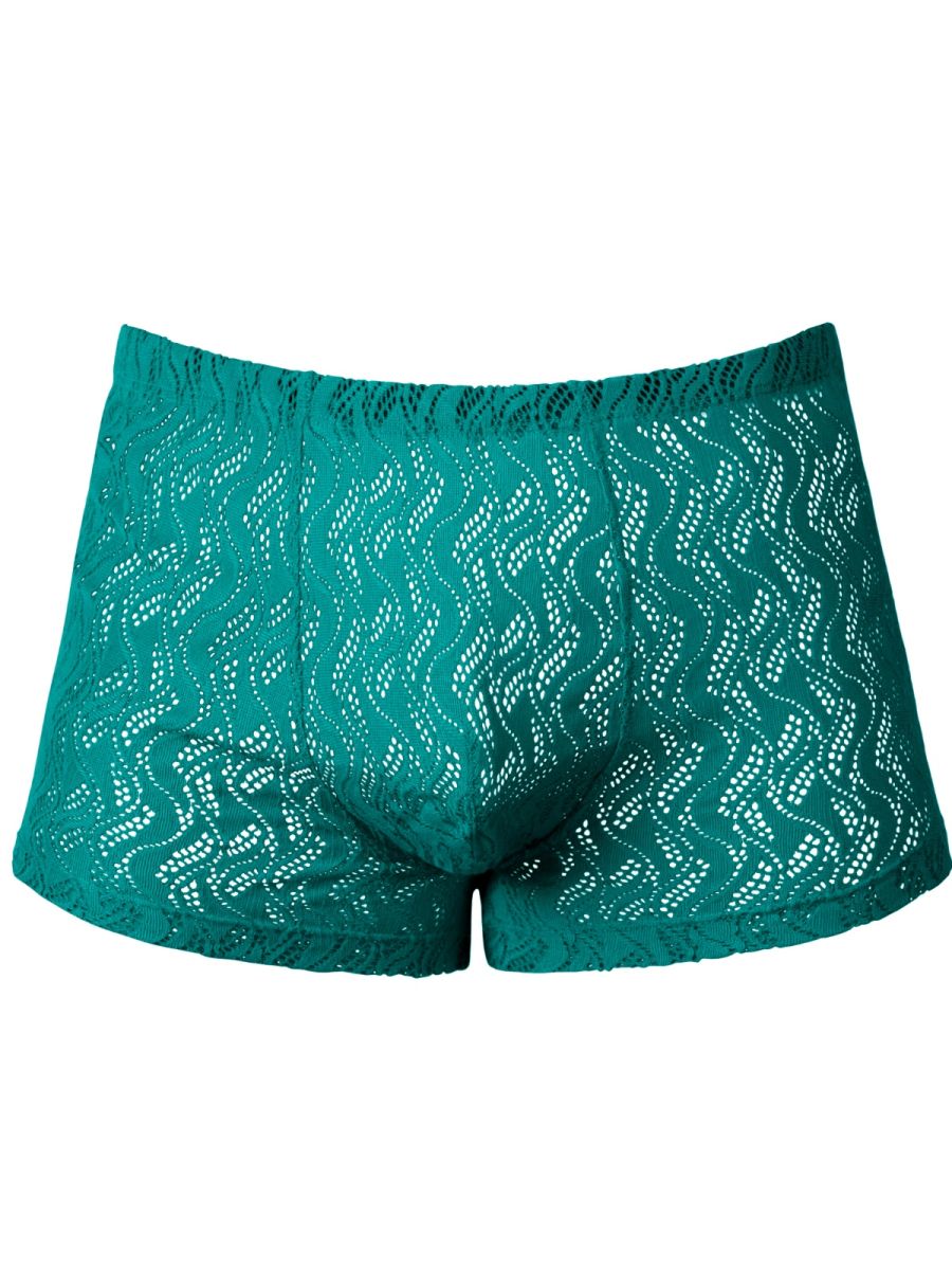 Male Power 150-305 Ripple Pouch Short Trunks Color Teal