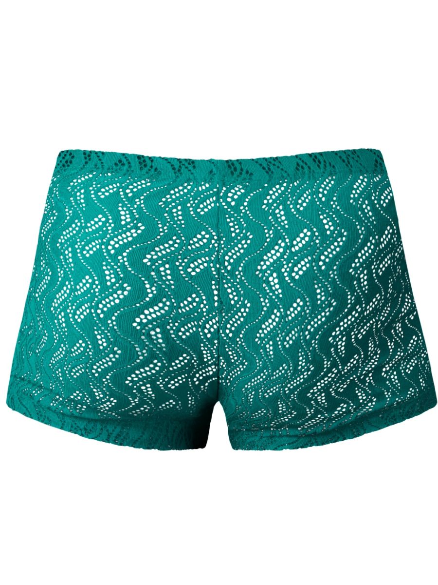 Male Power 150-305 Ripple Pouch Short Trunks Color Teal