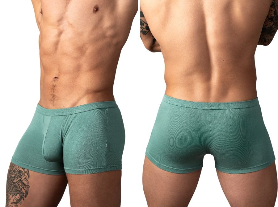 Male Power 150-308 Eco Cozy Pouch Short Trunks Color Green