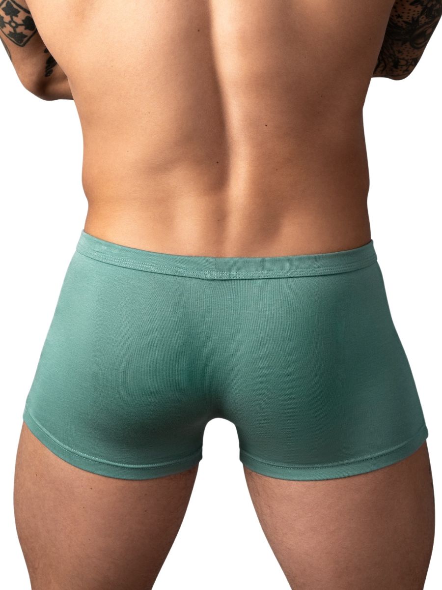 Male Power 150-308 Eco Cozy Pouch Short Trunks Color Green