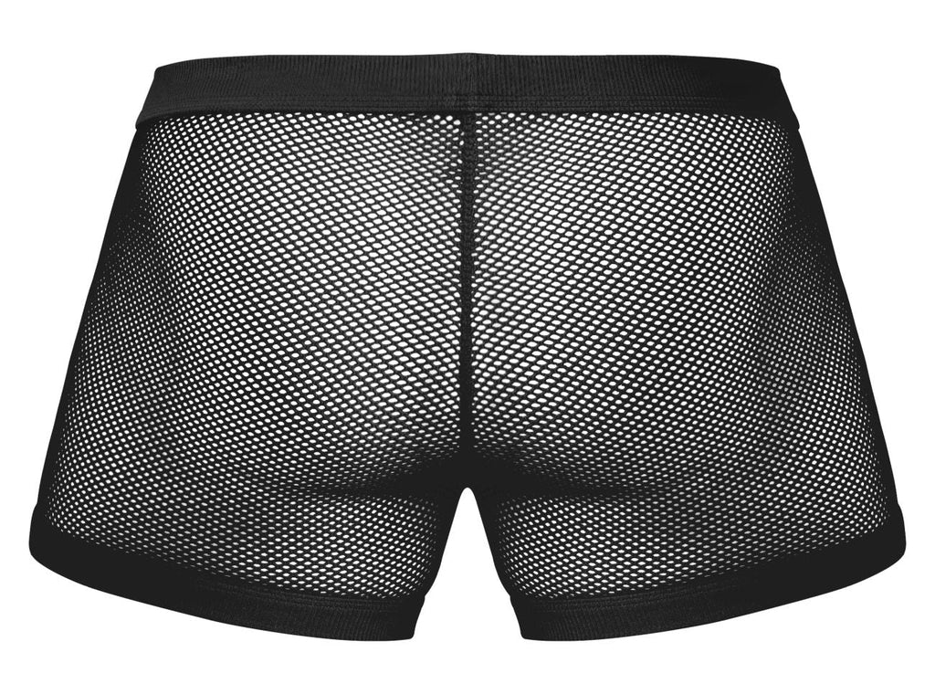 Male Power 152-11C Fishnet 2 Pouch Short Color Black