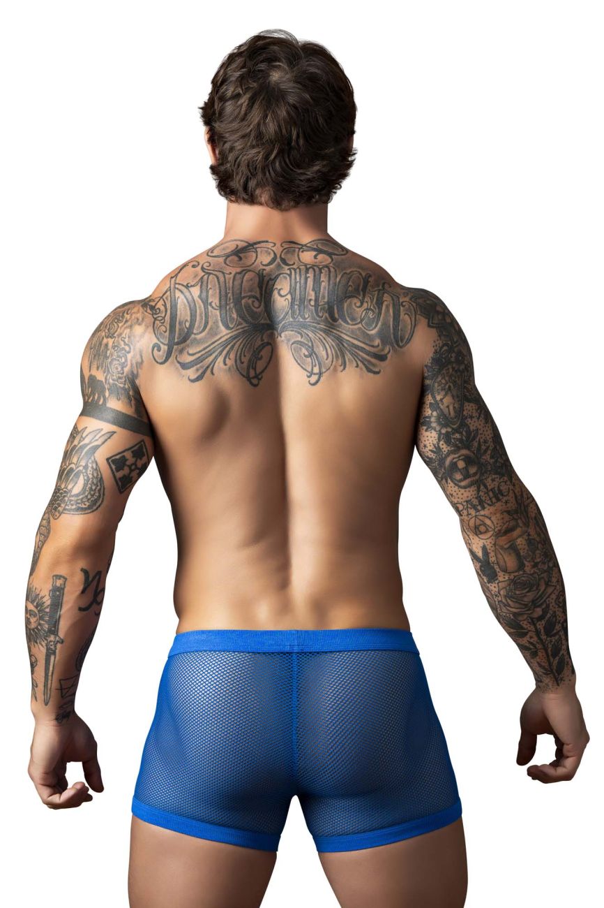 Male Power 152-11C Fishnet 2 Pouch Short Color Royal