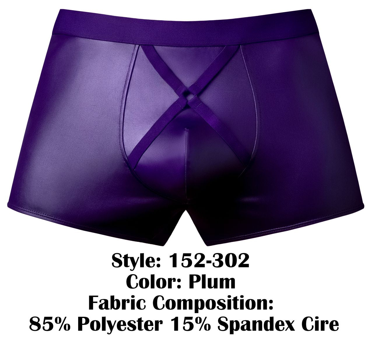 Male Power 152-302 Eggplant Crossover Short Color Plum