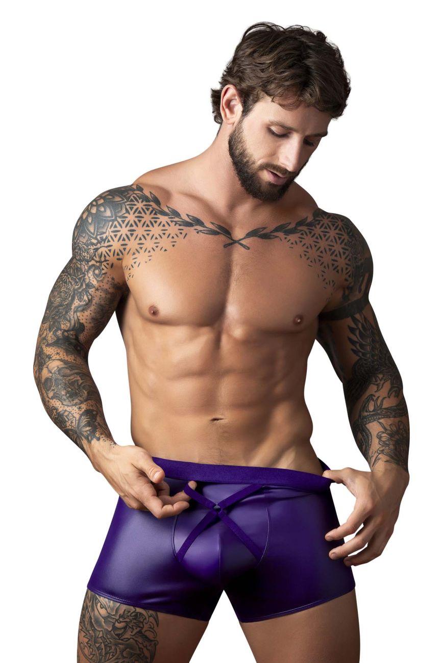 Male Power 152-302 Eggplant Crossover Short Color Plum