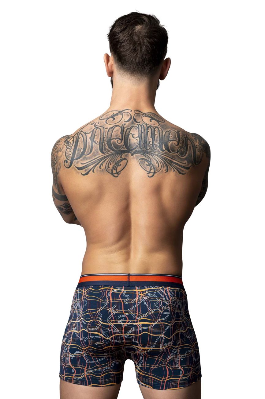 Male Power 160-299 Soo Cumfy Boxer Brief Color Navy-Orange