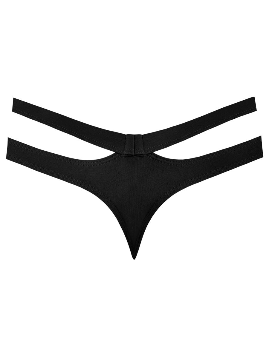 Male Power 237-308 Eco Cozy Cutout Thong Color Black
