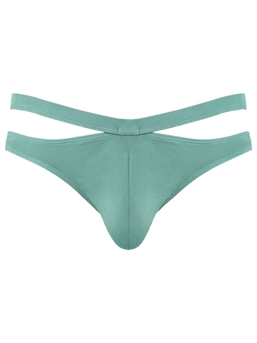 Male Power 237-308 Eco Cozy Cutout Thong Color Green