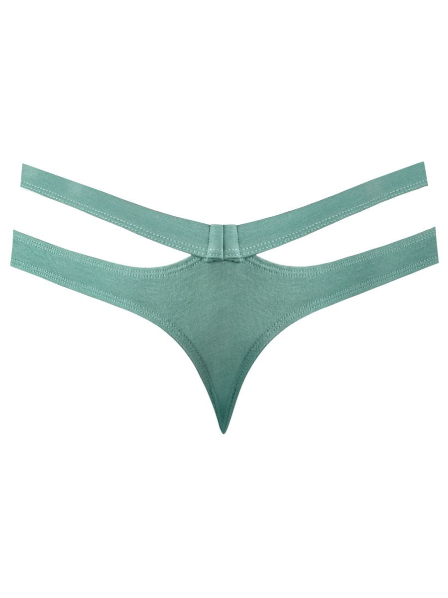 Male Power 237-308 Eco Cozy Cutout Thong Color Green