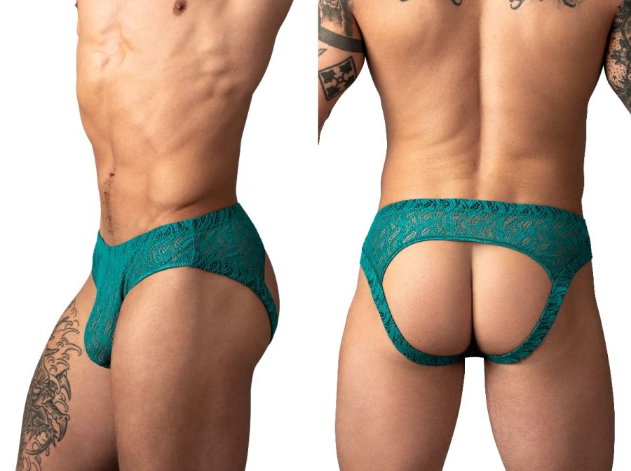 Male Power 330-305 Ripple Moon Jockstrap Color Teal