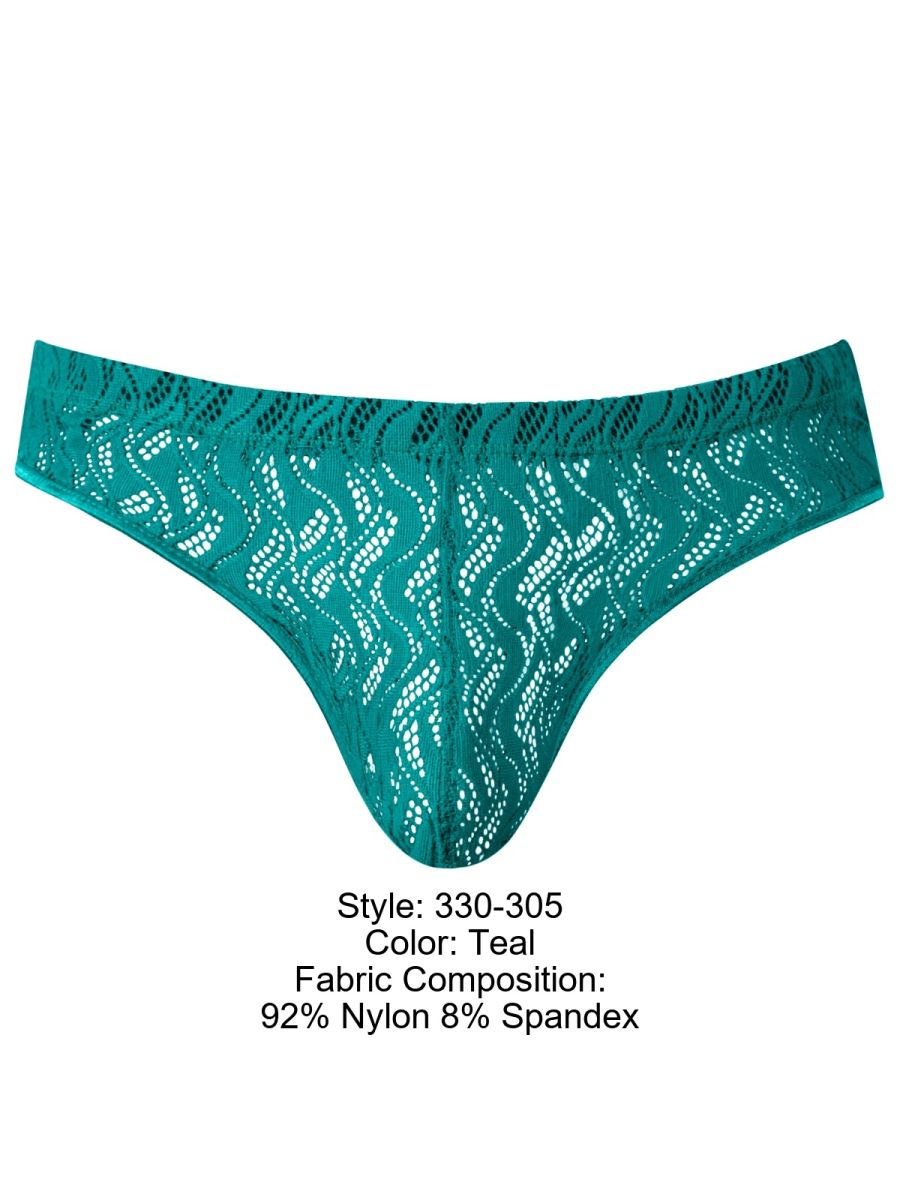Male Power 330-305 Ripple Moon Jockstrap Color Teal
