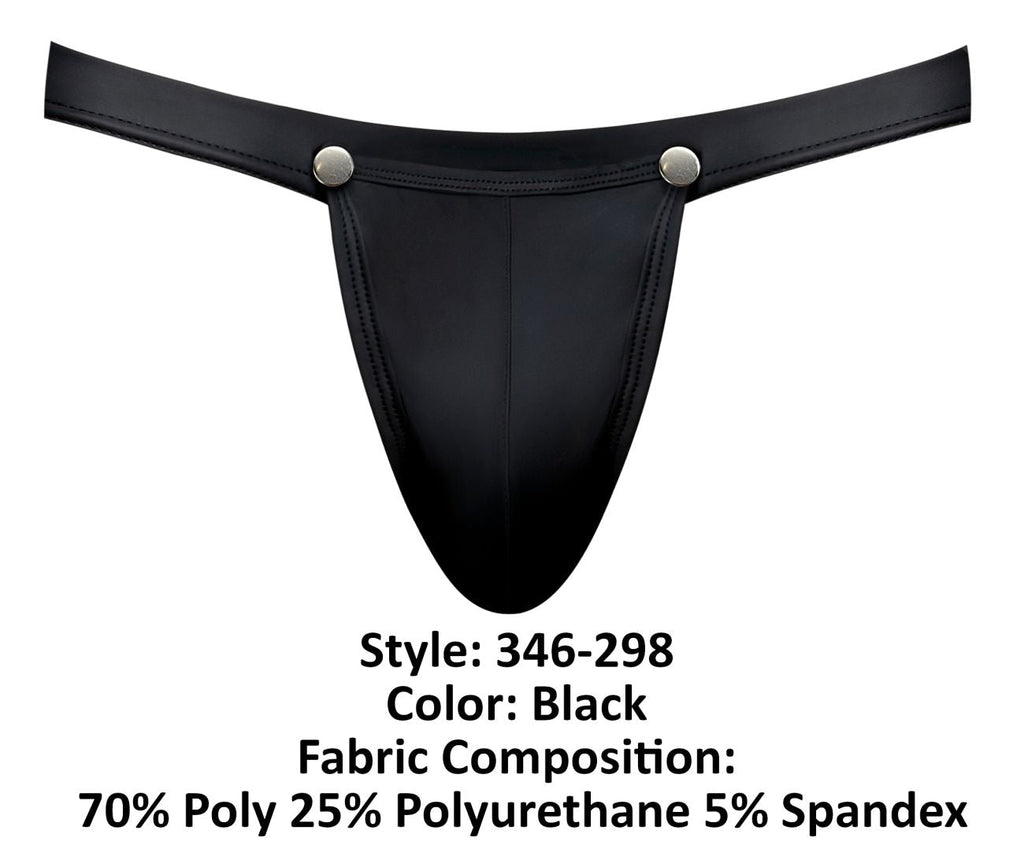 Male Power 346-298 Oh Snap Snap Off Jock Color Black