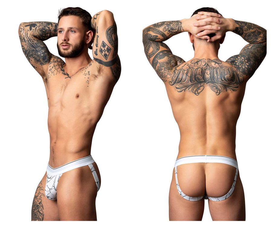 Male Power 349-299 Soo Cumfy Jock Color White-Black