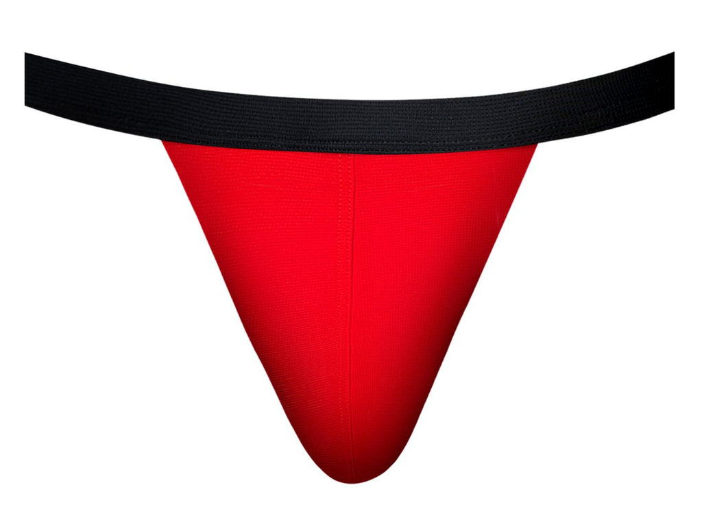 Male Power 349-300 Hot Mesh Jock Color Black-Red