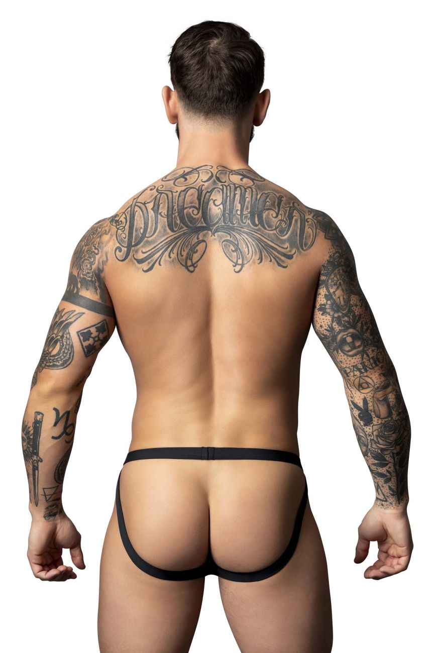 Male Power 349-300 Hot Mesh Jock Color Black-Red
