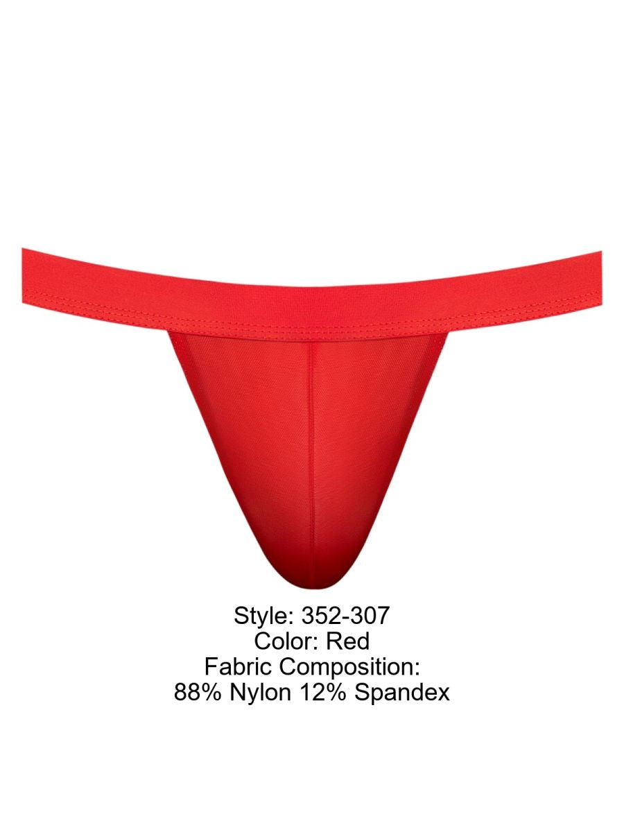 Male Power 352-307 Mesh 2 Strappy Ring Jockstrap Color Red