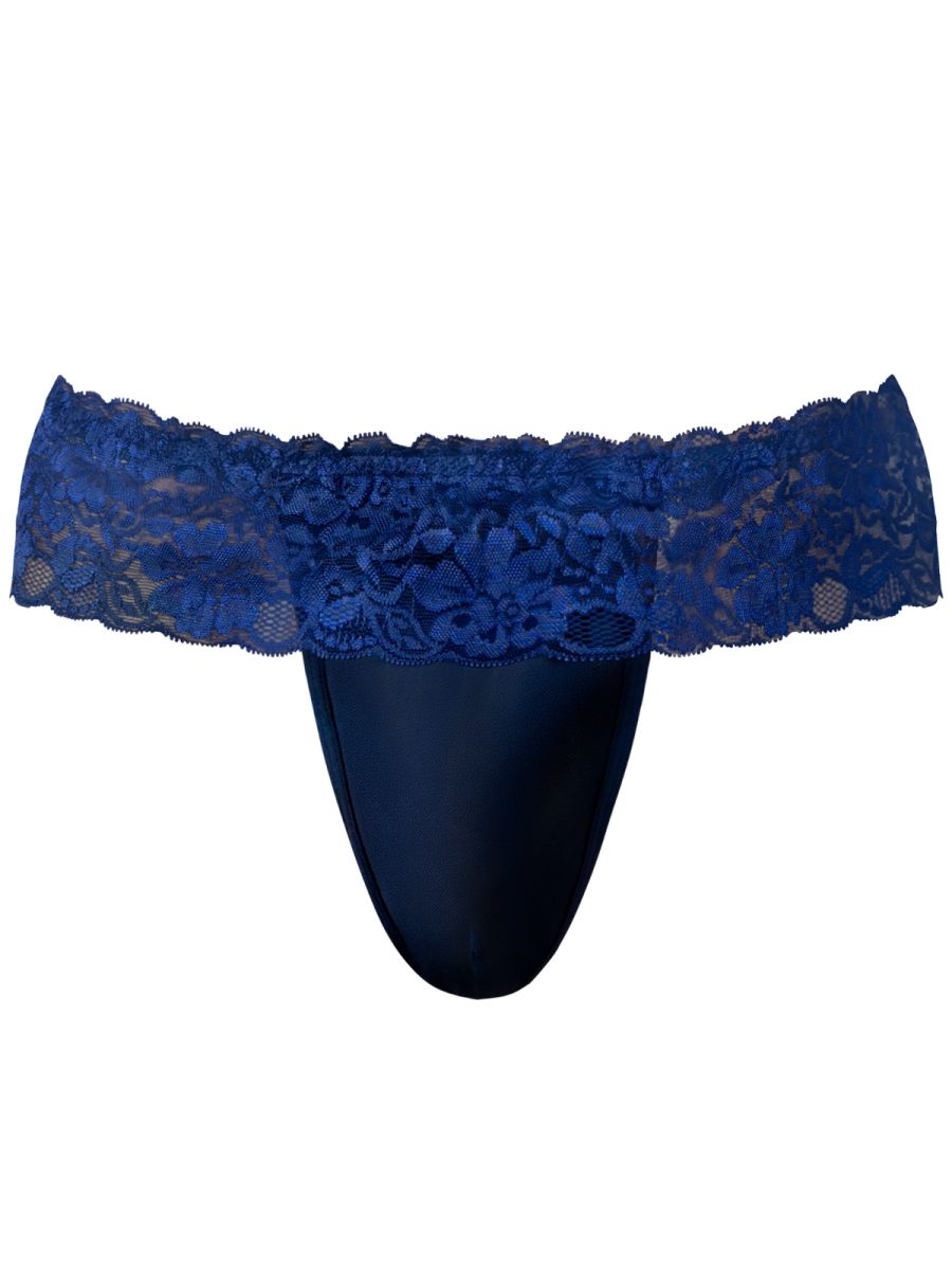 Male Power 360-280 Sassy Lace Skirt Jock Color Navy