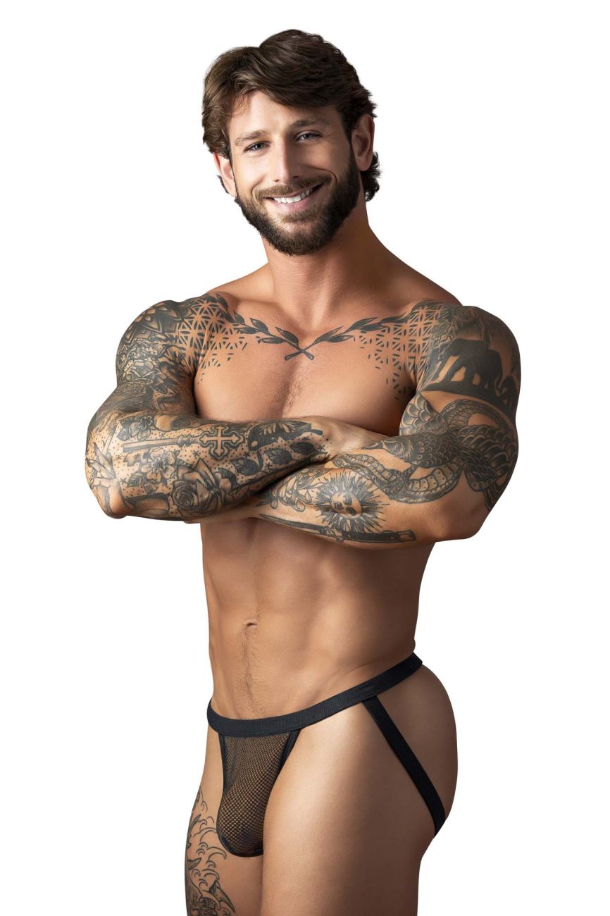 Male Power 388-11C Fishnet 2 Jockstrap Color Black