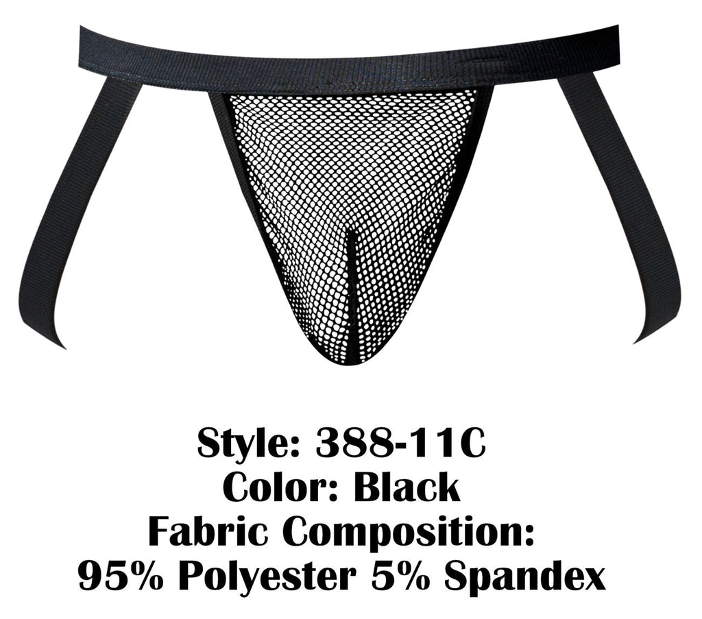 Male Power 388-11C Fishnet 2 Jockstrap Color Black