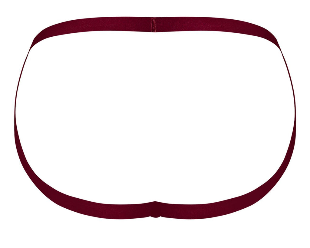 Male Power 394-289 Lucifer Strappy Jock Color Burgundy