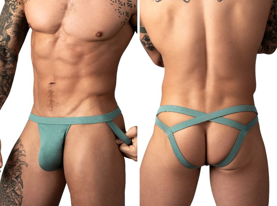 Male Power 394-308 Eco Cozy Jockstrap Color Green