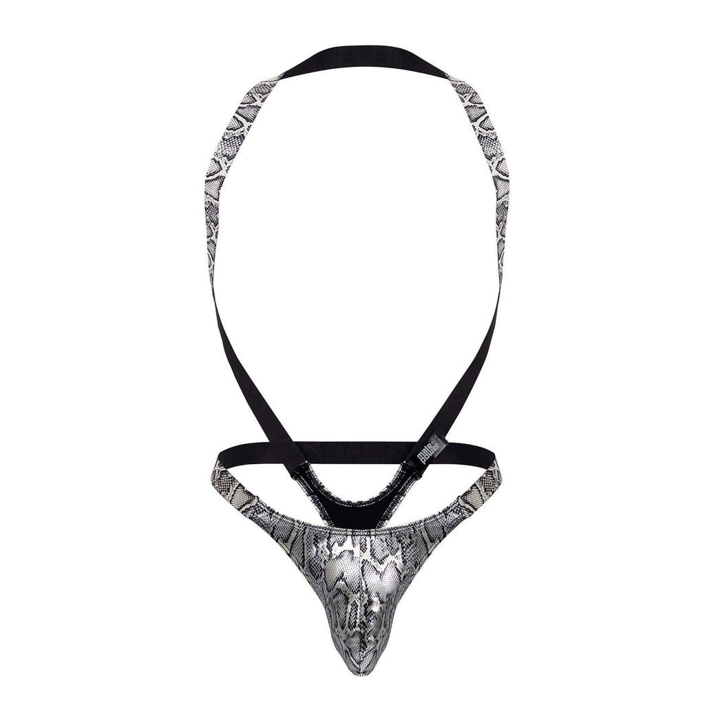 Male Power 404-282 S-naked Shoulder Sling Harness Thong Color Silver-Black