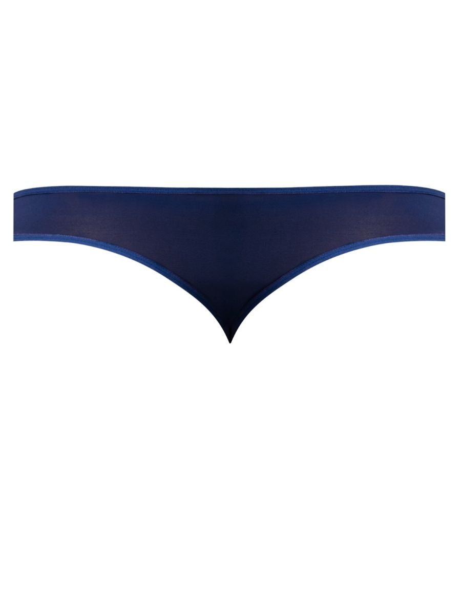 Male Power 409-280 Sassy Lace Open Ring Thong Color Navy