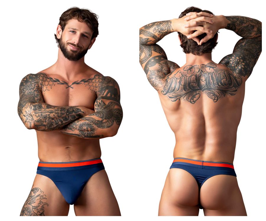 Male Power 412-299 Soo Cumfy Thongs Color Navy
