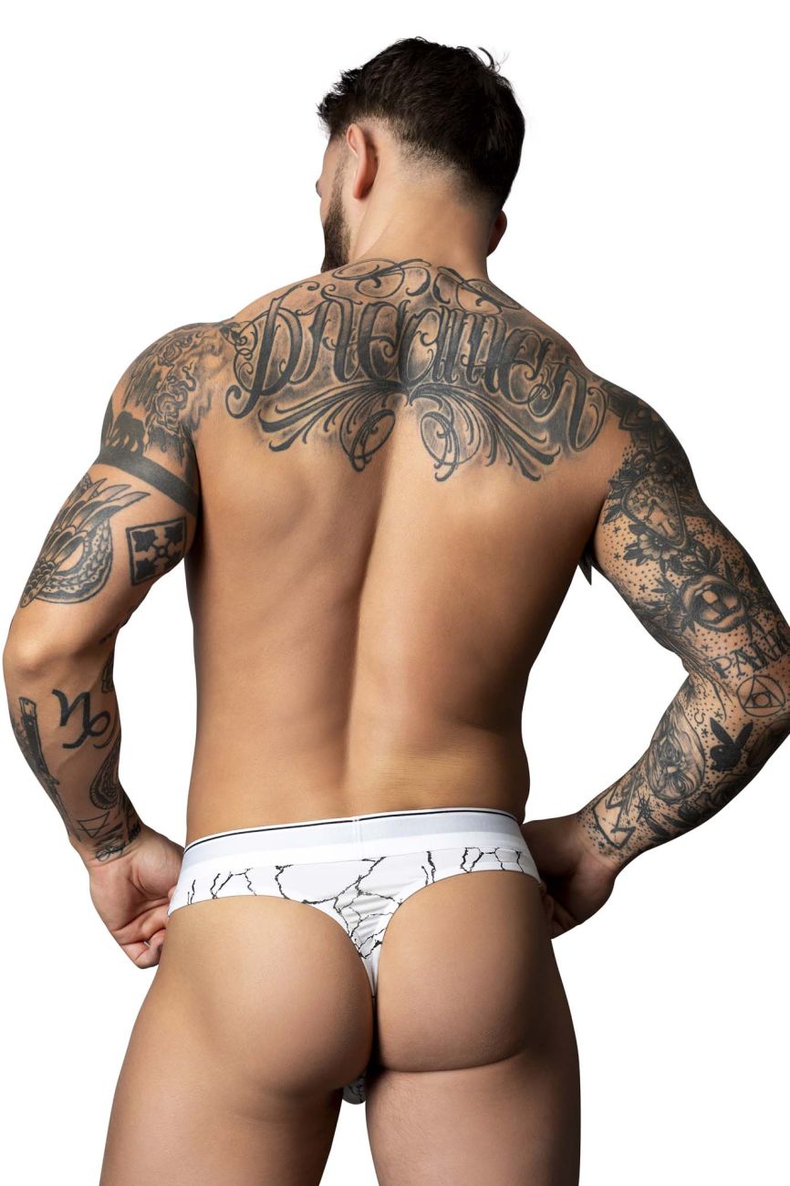 Male Power 412-299 Soo Cumfy Thong Color White-Black