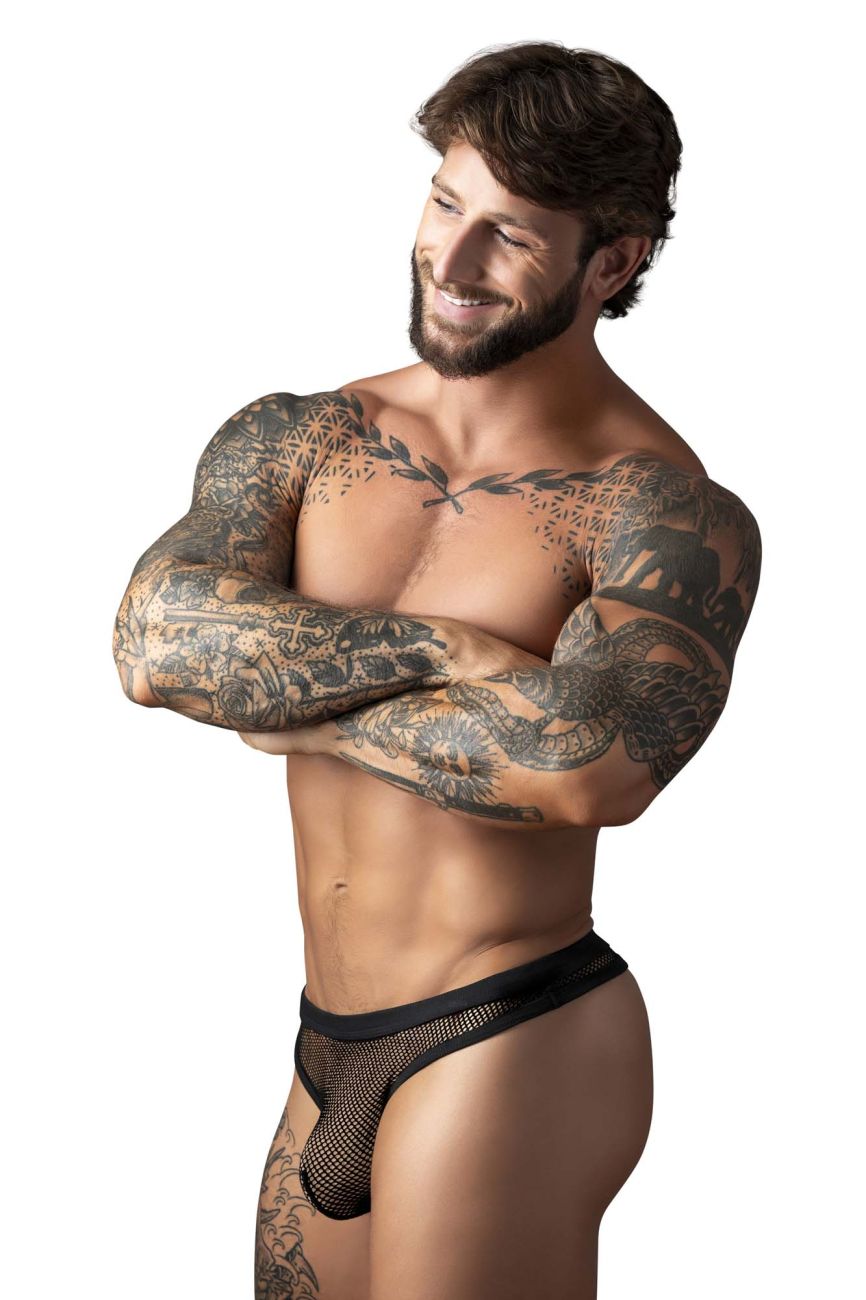 Male Power 441-11C Fishnet 2 Bong Thong Color Black