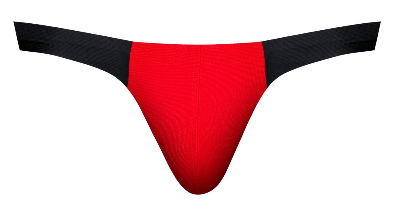 Male Power 442-300 Hot Mesh Bong Thong Color Black-Red
