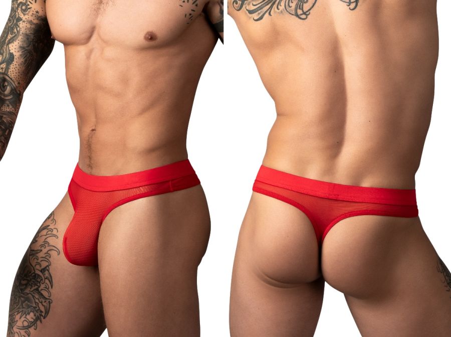 Male Power 442-307 Mesh 2 Bong Thong Color Red