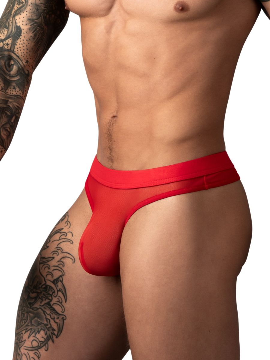 Male Power 442-307 Mesh 2 Bong Thong Color Red