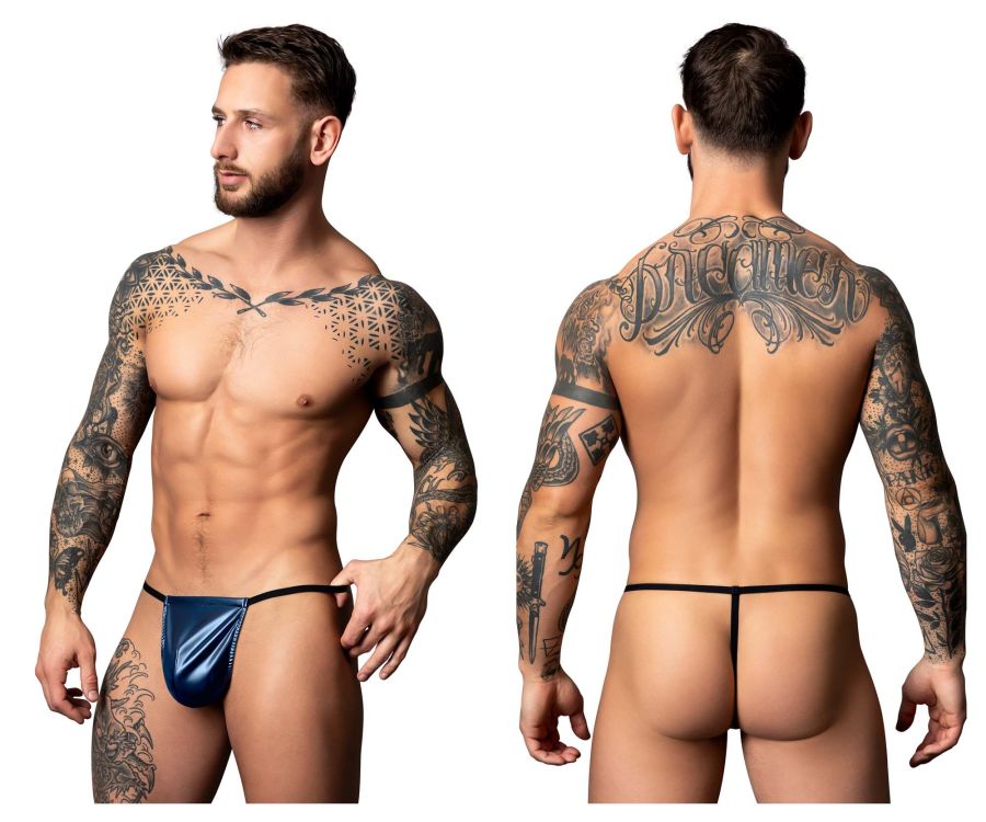Male Power 450-301 Liquid Onyx 2.0 G-String Color Blue