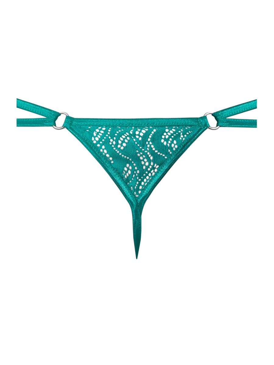 Male Power 456-305 Ripple Micro V-String Thong Color Teal