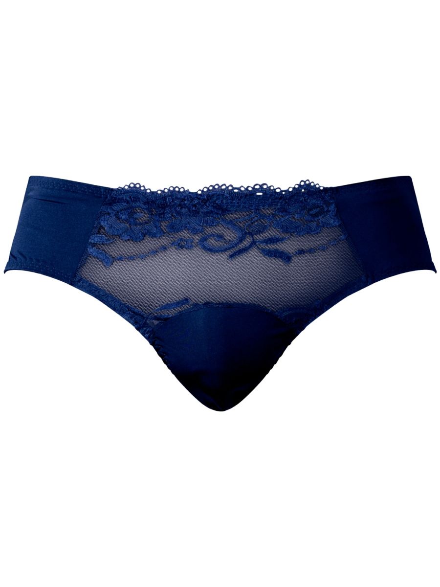 Male Power 492-280 Sassy Lace Bikini Sold Pouch Color Navy