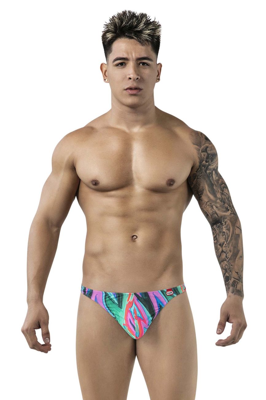 Pikante PIK 1829 Abstract Thongs Color Green
