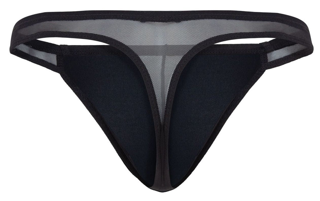 Pikante Men's Underwear PIK 2123 Gold Cup Thongs Color Black