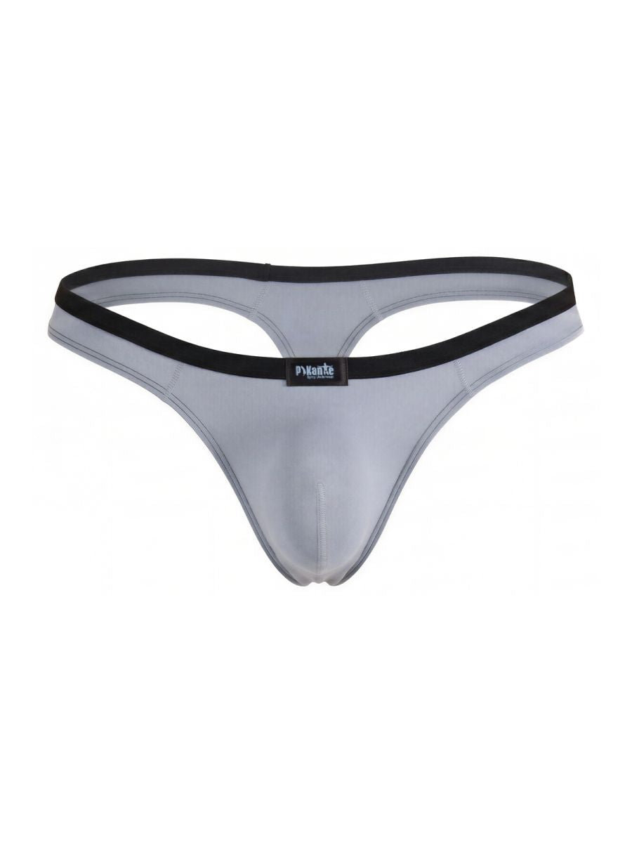 Pikante 26077 PIK 26077 Isis Men's Thongs in Sleek Gray Color Gray
