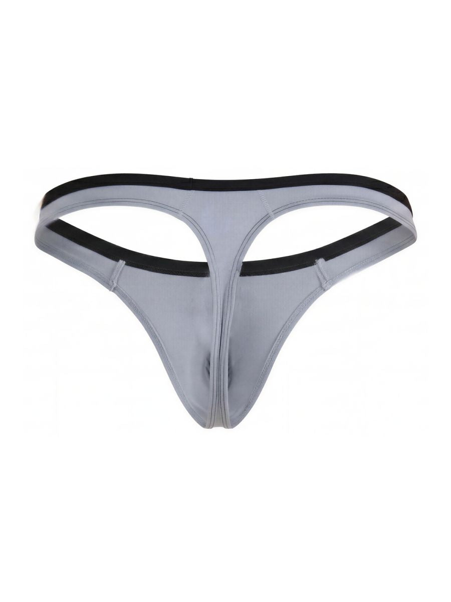 Pikante 26077 PIK 26077 Isis Men's Thongs in Sleek Gray Color Gray