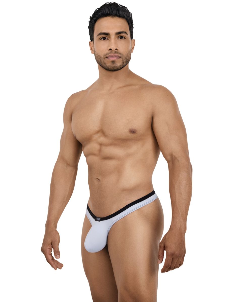 Pikante 26077 PIK 26077 Isis Men's Thongs in Sleek Gray Color Gray