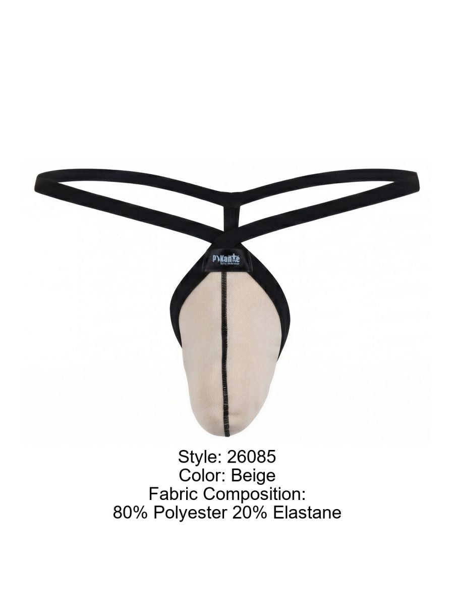 Pikante 26085 PIK 26085 Minimalist Men's G-String - Beige Color Beige