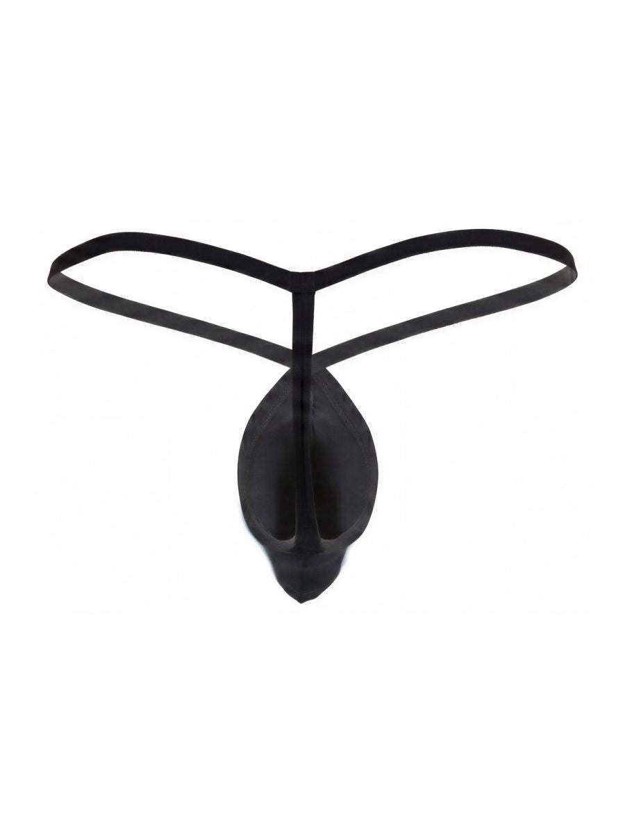 Pikante 26087 PIK 26087 Minimalist Men's G-String Set in Sleek Black Color Black