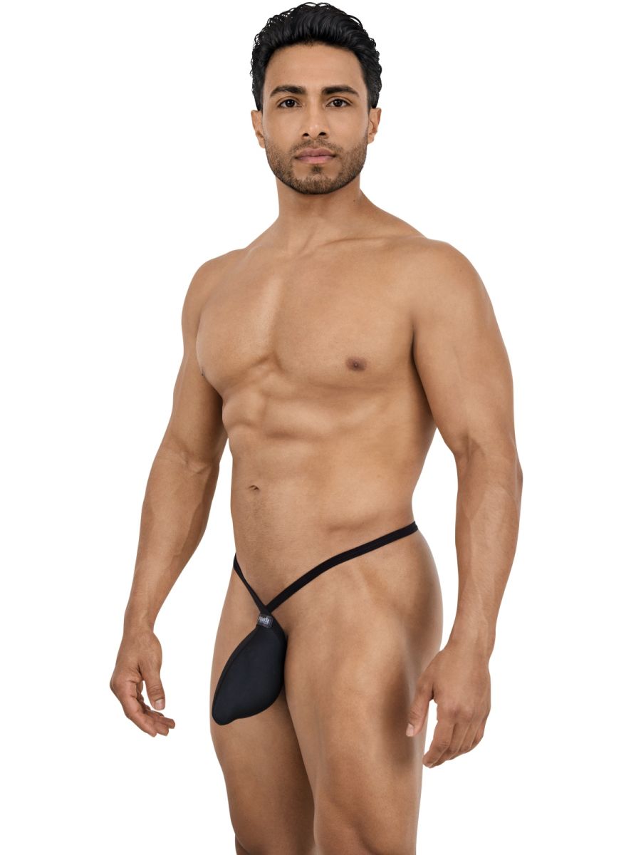 Pikante 26087 PIK 26087 Minimalist Men's G-String Set in Sleek Black Color Black