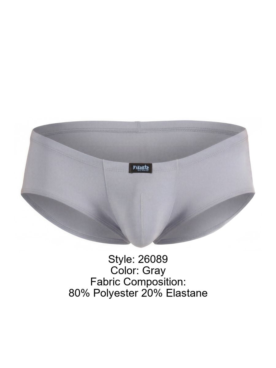 Pikante 26089 PIK 26089 Thot Trunks Color Gray - Sleek and Supportive Modern Underwear