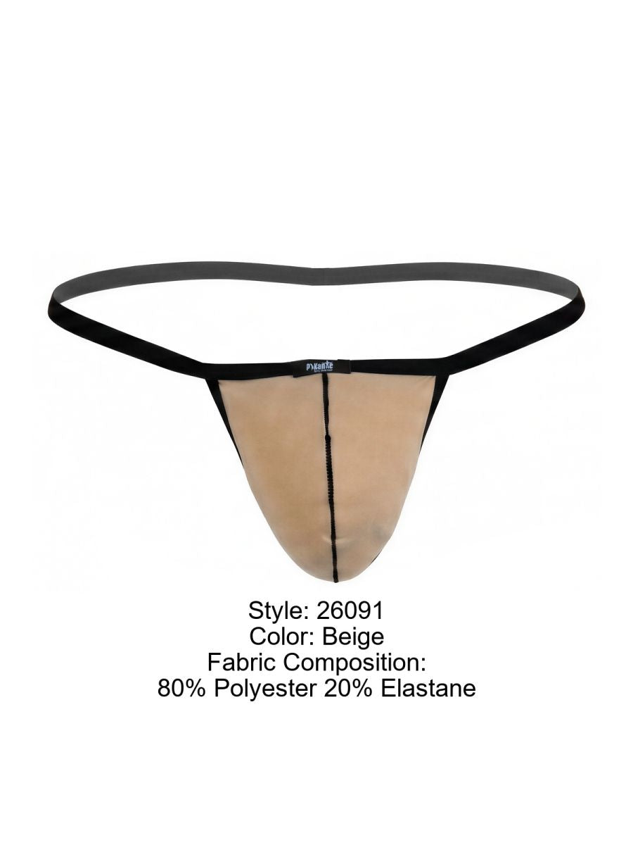 Pikante 26091 PIK 26091 Hathor C-Sock in Beige – Ultra-Minimalist Men's Underwear Color Beige