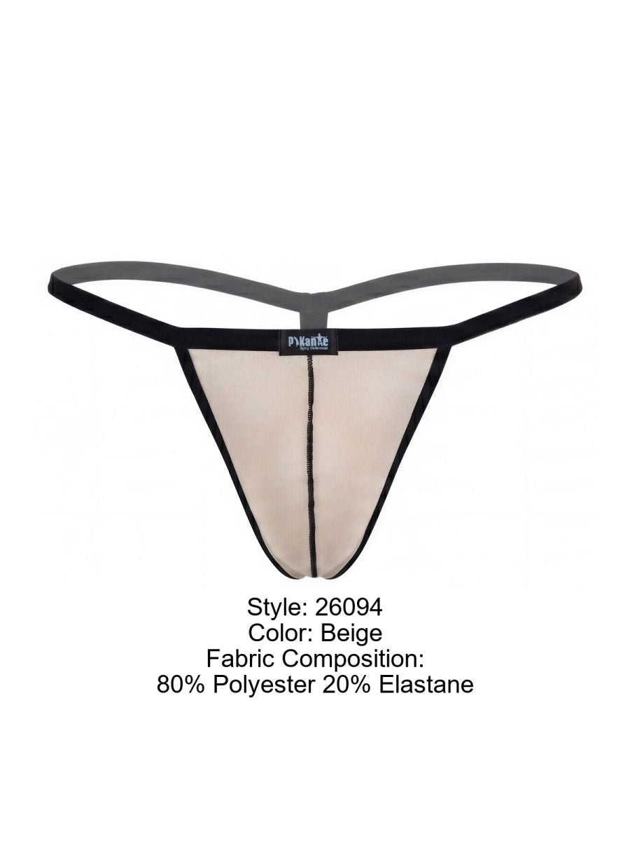 Pikante 26094 PIK 26094 Nut Men's G-String in Beige Color Beige