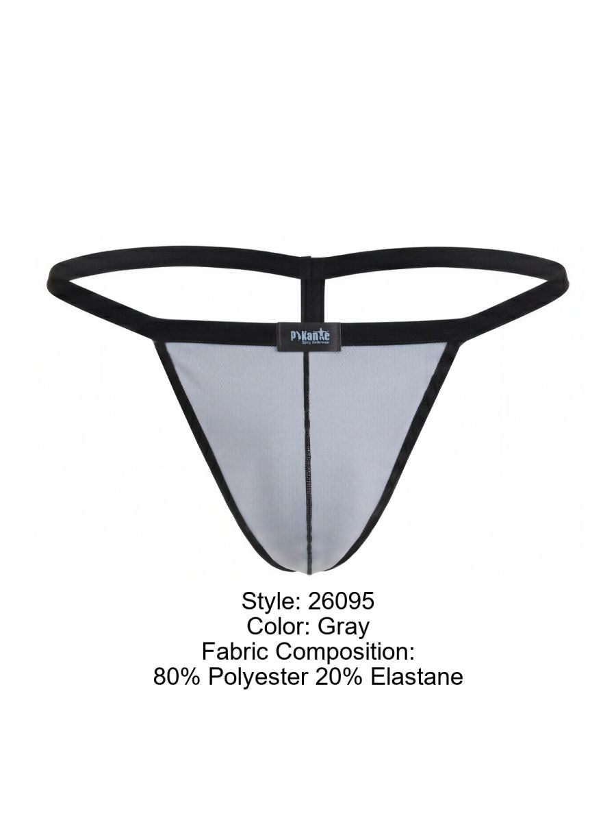 Pikante 26095 PIK 26095 Nut G-String - Color Gray