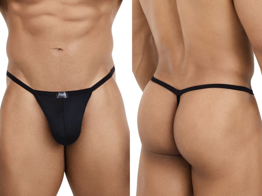 Pikante 26096 PIK 26096 Nut G-String in Sleek Black Color Black