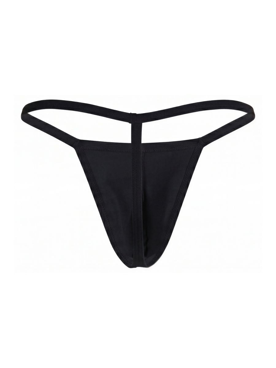 Pikante 26096 PIK 26096 Nut G-String in Sleek Black Color Black